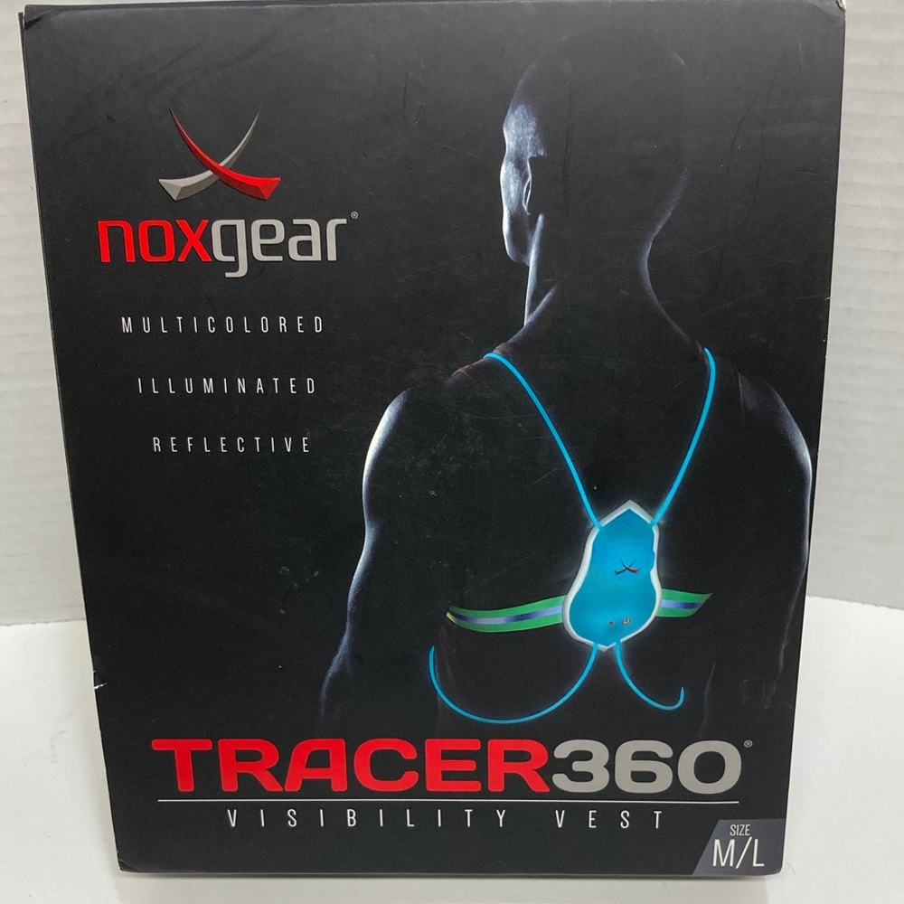 NOXGEAR TRACER 360  VISIBILITY SAFETY VEST  SPORT GEAR 
SIZE M/L
UNISEX